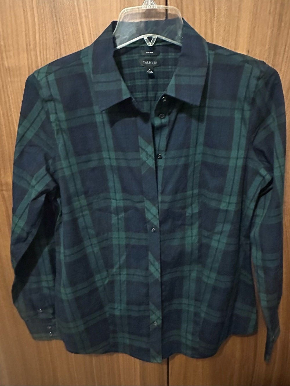 Talbots Plaid Button-Up Shirt
